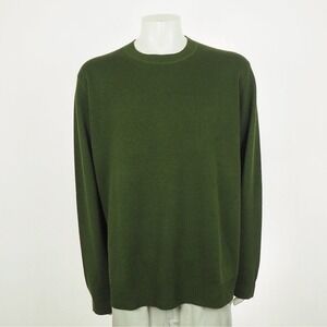 New CC C.C. Filson Co. Crewneck Sweater Mens 2XL XXL Green Wool Lightweight